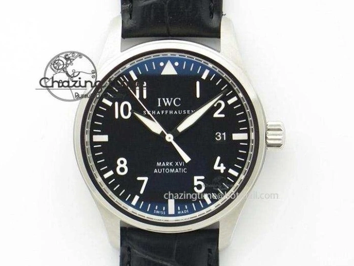 MIROTIME 0402 Stylish Calatrava 5524 Pilot Travel Time SS GRF Black Dial on Black Leather Strap A324 V 7108